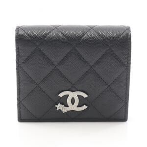 CHANEL Black Leather Wallet